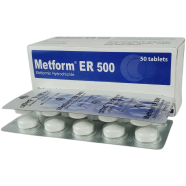 Metform Er 500 mg Tablet 10'S Strip image
