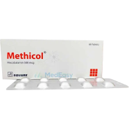 Methicol 500 mcg Tablet 10's Strip image