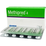 Methipred 4 mg Tablet 15's Strip image
