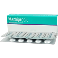 Methipred 8 mg Tablet 10's Strip image