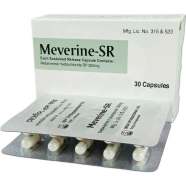 Meverine Sr 200 mg Capsule 10's Strip image