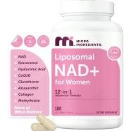 Micro Ingredients Liposomal Nad Plus For Women Complex 180 Veggie Capsules image