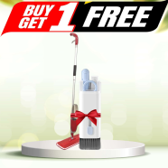 Microfiber 360 Rotating Healthy Spray Mop ( Buy One Get One BlueWow 7-in-1 Computer Keyboard Cleaner Brush Kit FREE) image