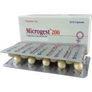 Microgest 200 mg Capsule 10's Strip image