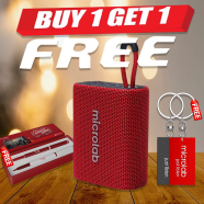 Microlab BP21 Mini Portable Bluetooth Speaker - Red (Buy 1 Get 1 Couple Pen / Couple Key Ring) FREE image