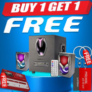 Microlab G101BT 2.1 Multimedia RGB Gaming Speaker (Buy 1 Get 1 Couple Pen / Couple Key Ring) FREE image