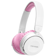 Microlab Hb21 Bluetooth Headphone Pink And White image
