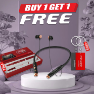 Microlab Neckband-11 Bluetooth Neckband Earphone (Buy 1 Get 1 Couple Pen / Couple Key Ring) FREE image