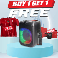 Microlab PT601W Portable Wireless Bluetooth Party Speaker Black (Buy 1 Get 1 Couple Mug / Couple Jersey) FREE image