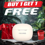 Microlab Wisepods 30 TWS Earbuds Cream (Buy 1 Get 1 Couple Mug / Couple Jersey) FREE image