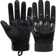 Military Grade Touch Screen Sensitive Tactical Gloves For Bike Heavy Duty Full Finger Protective Sports Gloves Anti Slip Breathable And Water Resistant image
