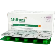 Milium 10 mg Tablet 10's Strip image