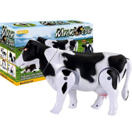 Milk Cow Battery Operated Toy – Walking and Tail-Shaking Baby Toy image