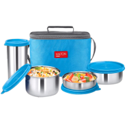 Milton Delicious Combo Insulated Lunch Box Set 3 Containers 1 Tumbler Grey image