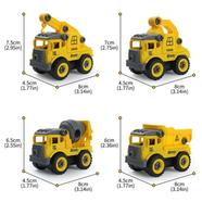 Mini Construction Toy Engineering Truck-4pcs (Any Design) icon