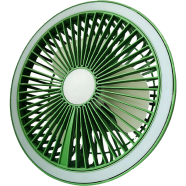 Mini Desktop Rechargeable Fan Portable Table and Camping Fan with LED Lamp image