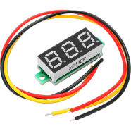Mini Digital Voltmeter 2 Wire 3 Bit Red Led Voltage Meter For Ups Ips Battery Tester Ats image
