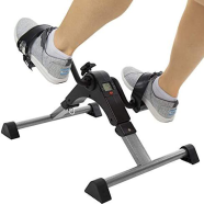 Mini Exercise Cycle / Portable Folding Arm And Leg Pedal Exerciser With Digital LCD Display Home Indoor Mini Exercise Bike Resistance Adjustable image