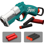 Mini Goblin Rear Pull Upper Chamber Launcher Soft Bullet Gun Toy Pistol Model 1pcs 3-10 Years Kids image