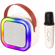 Mini Karaoke Speaker With Wireless Microphone – Portable Bluetooth Sound System image