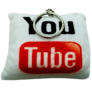 Mini Key ring, Extra Cute, Extra Soft, Adorable, Best For Gift, Hanging On Bag /Purse/Bike (key_ring_2.5inch_youtube) Youtube image