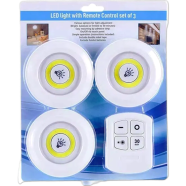 Mini Led Wireless Night Lamp With Remote Control Cob Bright Wall Light Without Battery image