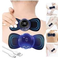 Mini Massager - Rechargeable Shoulder, Neck,Muscle,Tendonitis, Deep Tissue, Back Massager with 2 Pcs Butterfly Pad image