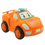 Mini Racing Friction Toy Racing De-Forming Car to Robot/ Push N Go Toys for Kids (car_friction_robot_o) Orange - 232095847 icon