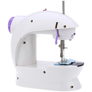 Mini Sewing Machine - Dual Speed Portable Mini Electric Pedal Double Threads Rewind Swing Machine image