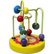 Mini Wire Roller Learning Puzzle Material Wood Function Educational Kids image