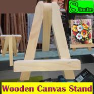 Mini Wood Display Easel Natural Craft Table Stand 8 Inchs image