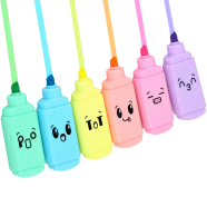 Minnie Cartoon Photo Highlighter Pen 6 Pcs 1 Box