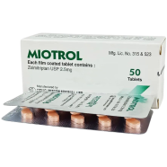 Miotrol 2.5 mg Tablet 10'S Strip image