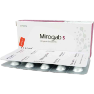 Mirogab 5 mg Tablet 10's Strip image