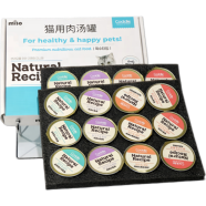 Miso Cat Broth Can Food 4 Flavors Mixed - (Tuna and Mackerel, Chicken and Rabbit, Duck and Shrimp, Chicken and Bonito) (30g* 24pcs) 720g image