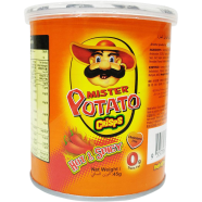Mister Potato Crisps Hot and Spicy 45gm Can