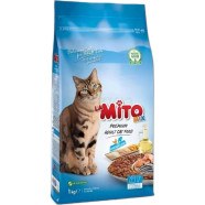 Mito Premium Adult Cat Food - Mix Chicken and Fish Flavor 1kg For All Breeds Cats image