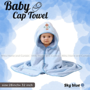 Mitu Home And Curtain Baby Cap Towel Cotton Hooded Premium Towel 28 X 32 Inch image