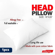 Mitu Home And Curtain Korean Fiber Head Pillow 900 gm 1 Pc image