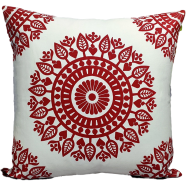 Mitu Home and Curtain Cushion Cover 100 Percent Cotton 16×16 Inch Washable Zipper 1 Pcs image