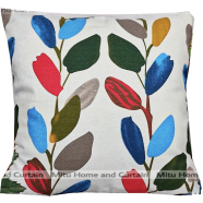 Mitu Home and Curtain Cushion Cover 100 Percent Cotton 16×16 Inch Washable Zipper 1 Pcs image