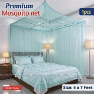 Mitu Home and Curtain Floral Magic Mosquito Net 6x7 Feet King Size Aqua - KMN4 icon