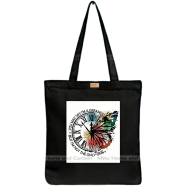 Mitu Home and Curtain Premium Zipper Canvas Tote Bag Trendy Women Shopping University And College Bag image