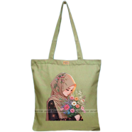 Mitu Home and Curtain Premium Zipper Canvas Tote Bag Trendy Women Shopping University And College Bag image