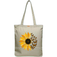 Mitu Home and Curtain Premium Zipper Canvas Tote Bag Trendy Women Shopping University And College Bag image