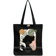 Mitu Home and Curtain Premium Zipper Canvas Tote Bag Trendy Women Shopping University And College Bag image