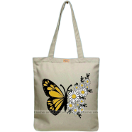 Mitu Home and Curtain Premium Zipper Canvas Tote Bag Trendy Women Shopping University And College Bag image