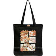 Mitu Home and Curtain Premium Zipper Canvas Tote Bag Trendy Women Shopping University And College Bag image