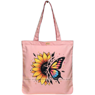 Mitu Home and Curtain Premium Zipper Canvas Tote Bag Trendy Women Shopping University And College Bag image