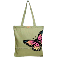 Mitu Home and Curtain Premium Zipper Canvas Tote Bag Trendy Women Shopping University And College Bag image